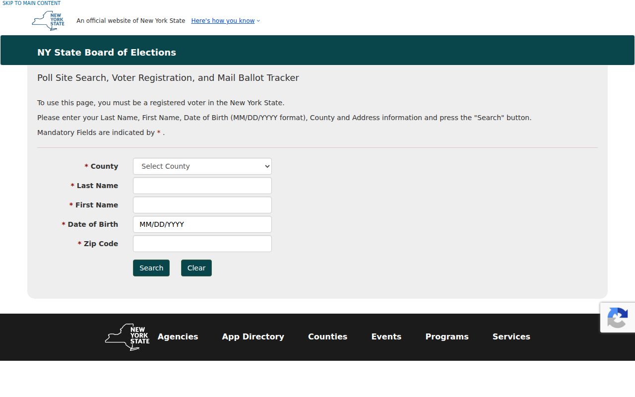 Town of Le Ray residents directory New York voter lookup fields